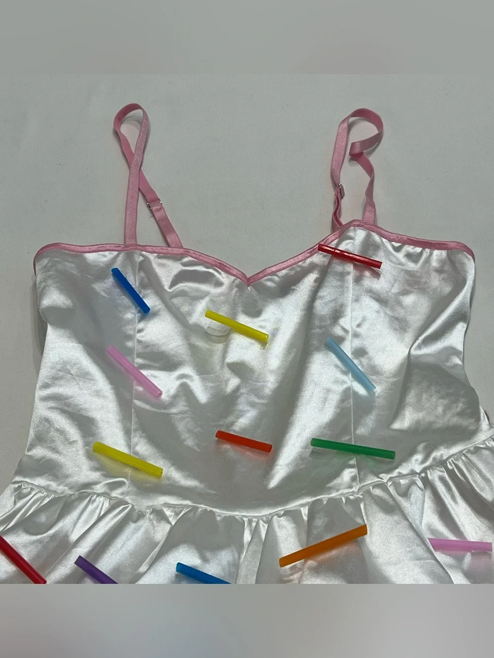 Dolls Kill Trickz n Treatz Sundae Ice Cream Costume Sz Med Pink Tulle Mini Dres - Picture 2 of 6